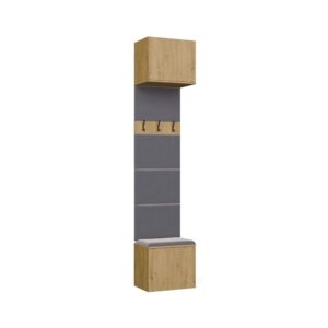 TP Living Předsíňová stěna HAGA 1W 50 cm dub Artisan