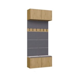 TP Living Předsíňová stěna HAGA 2W 100 cm dub Artisan