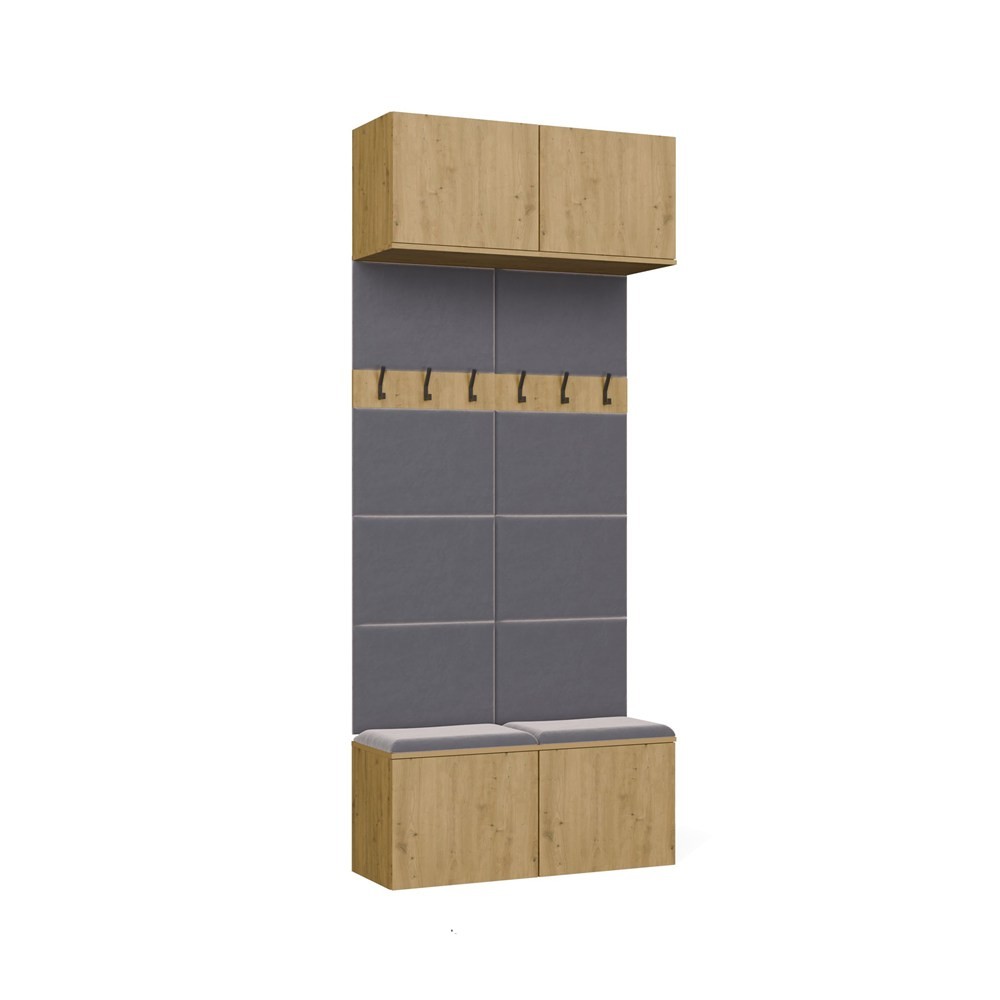 TP Living Předsíňová stěna HAGA 2W 100 cm dub Artisan