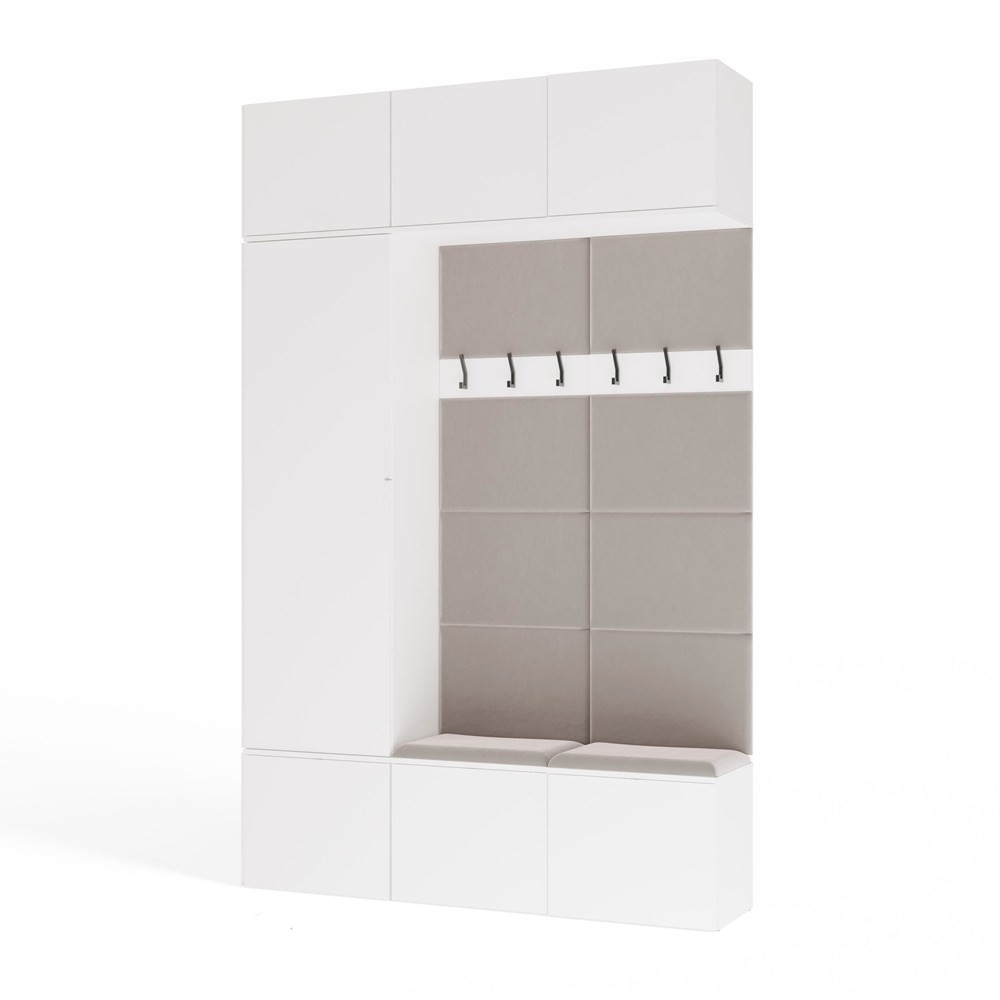 TP Living Předsíňová stěna Haga 1Sz2W 150 cm bílá