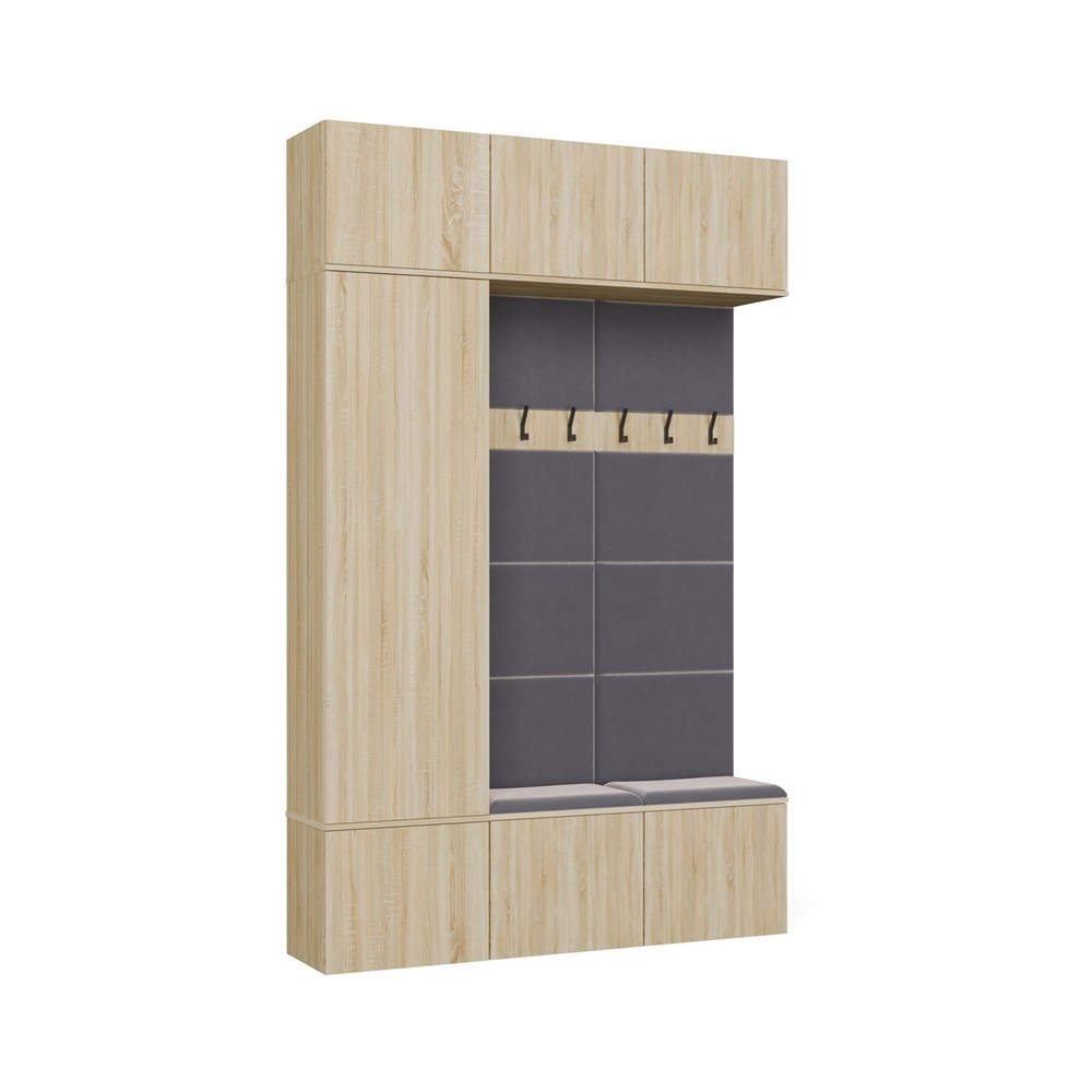 TP Living Předsíňová stěna Haga 1Sz2W 150 cm dub Sonoma