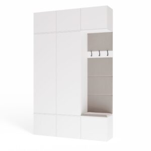 TP Living Předsíňová stěna Haga 2Sz1W 150 cm bílá