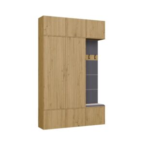 TP Living Předsíňová stěna Haga 2Sz1W 150 cm dub Artisan