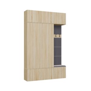 TP Living Předsíňová stěna Haga 2Sz1W 150 cm dub Sonoma