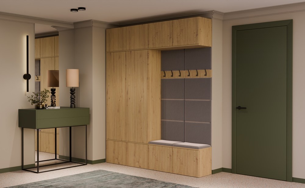 TP Living Předsíňová stěna Haga 2Sz2W 200 cm dub Artisan - Obrázek 2