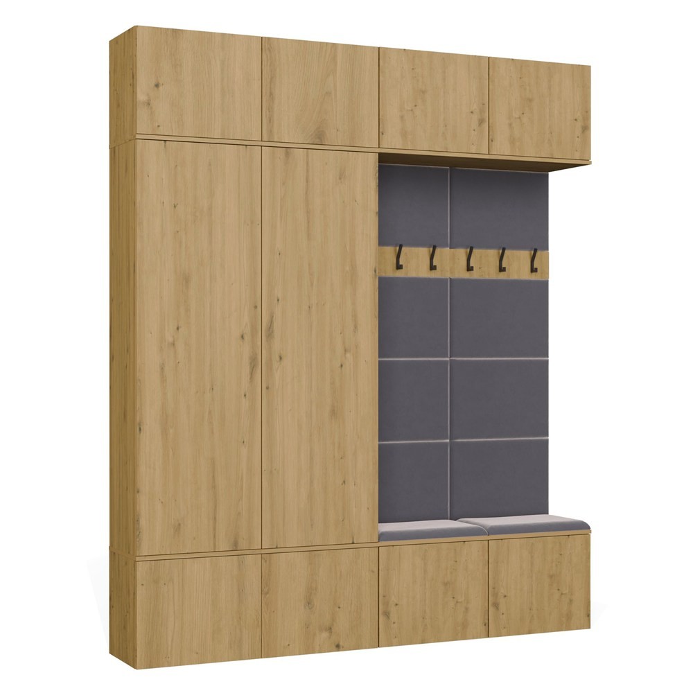 TP Living Předsíňová stěna Haga 2Sz2W 200 cm dub Artisan