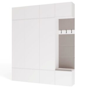 TP Living Předsíňová stěna Haga 3Sz1W 200 cm bílá