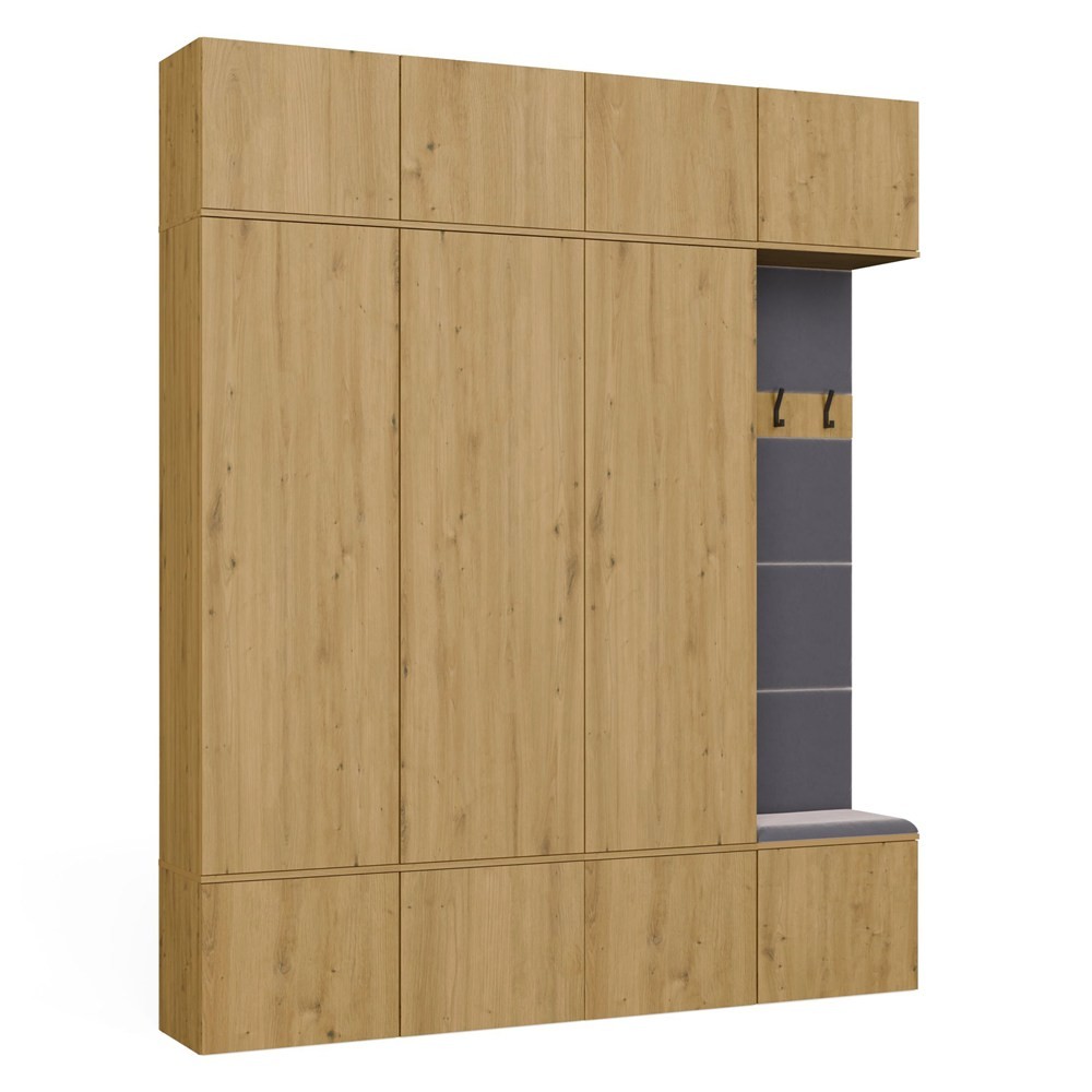 TP Living Předsíňová stěna Haga 3Sz1W 200 cm dub Artisan