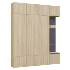 TP Living Předsíňová stěna Haga 3Sz1W 200 cm dub Sonoma