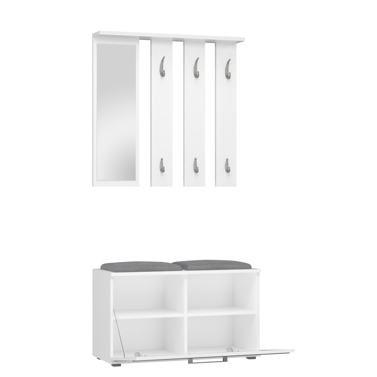 TP Living Předsíňová stěna OPAL III bílá - Obrázek 2