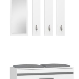 TP Living Předsíňová stěna OPAL III bílá