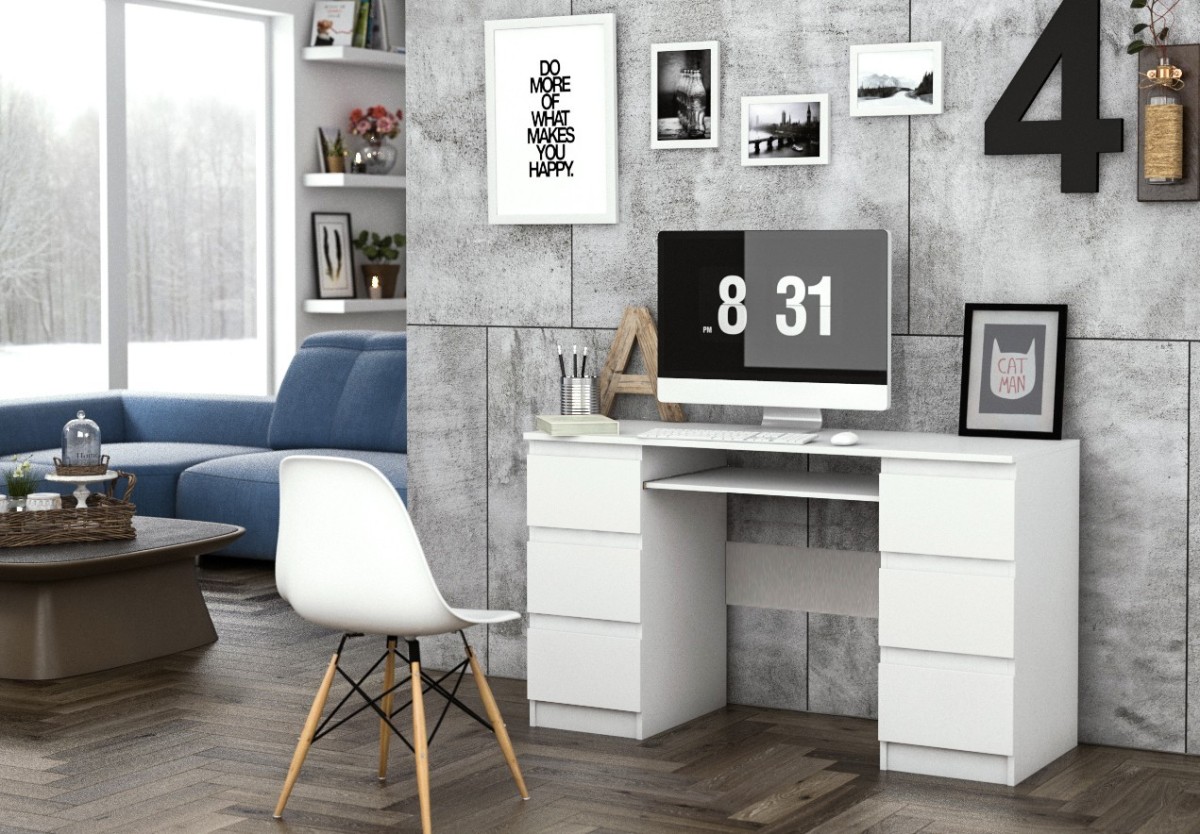 TP Living Psací stůl KUBA bílý - Obrázek 2