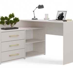 TP Living Rohový psací stůl + komoda DANY levý kašmírový