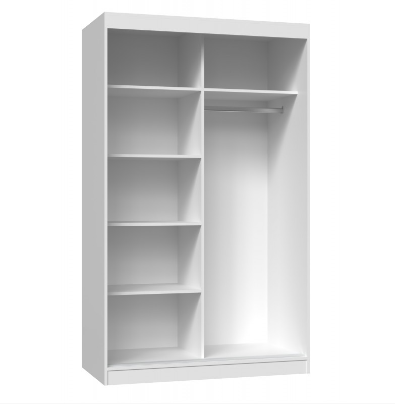TP Living Šatní skříň IGA se zrcadlem 120 cm bílá - Obrázek 2