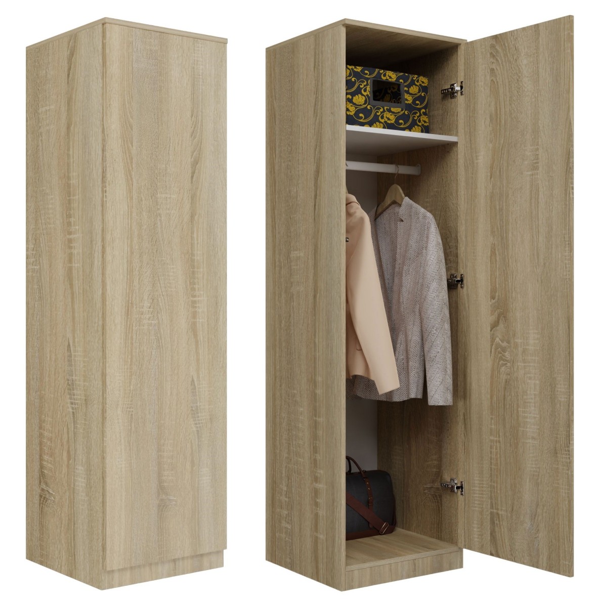 TP Living Šatní skříň Malva 50 cm dub sonoma