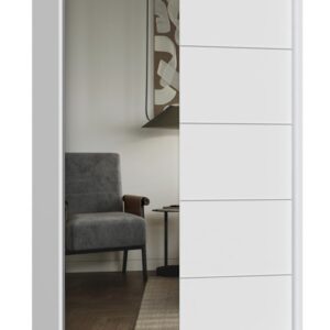 TP Living Šatní skříň se zrcadlem Iga A/C 120 cm bílá