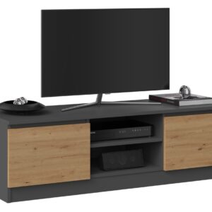 TP Living TV stolek Malwa 120 cm antracit/dub artisan