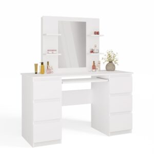 TP Living Toaletní stolek Marina Kuba 130 cm bílý