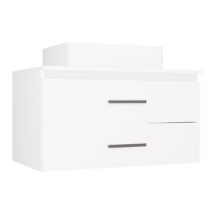 TP Living Závěsná skříňka s deskou a umyvadlem Nel 2S 80 cm bílá
