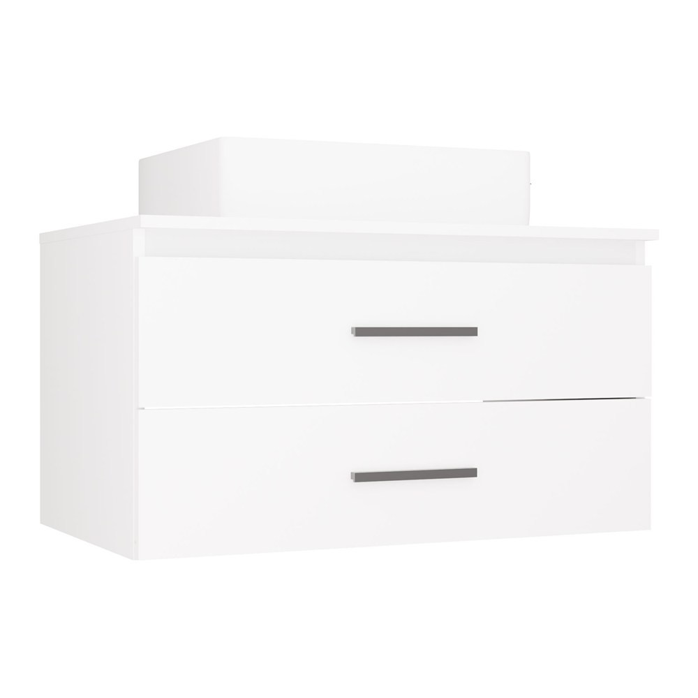 TP Living Závěsná skříňka s deskou a umyvadlem Nel 2S 80 cm bílá