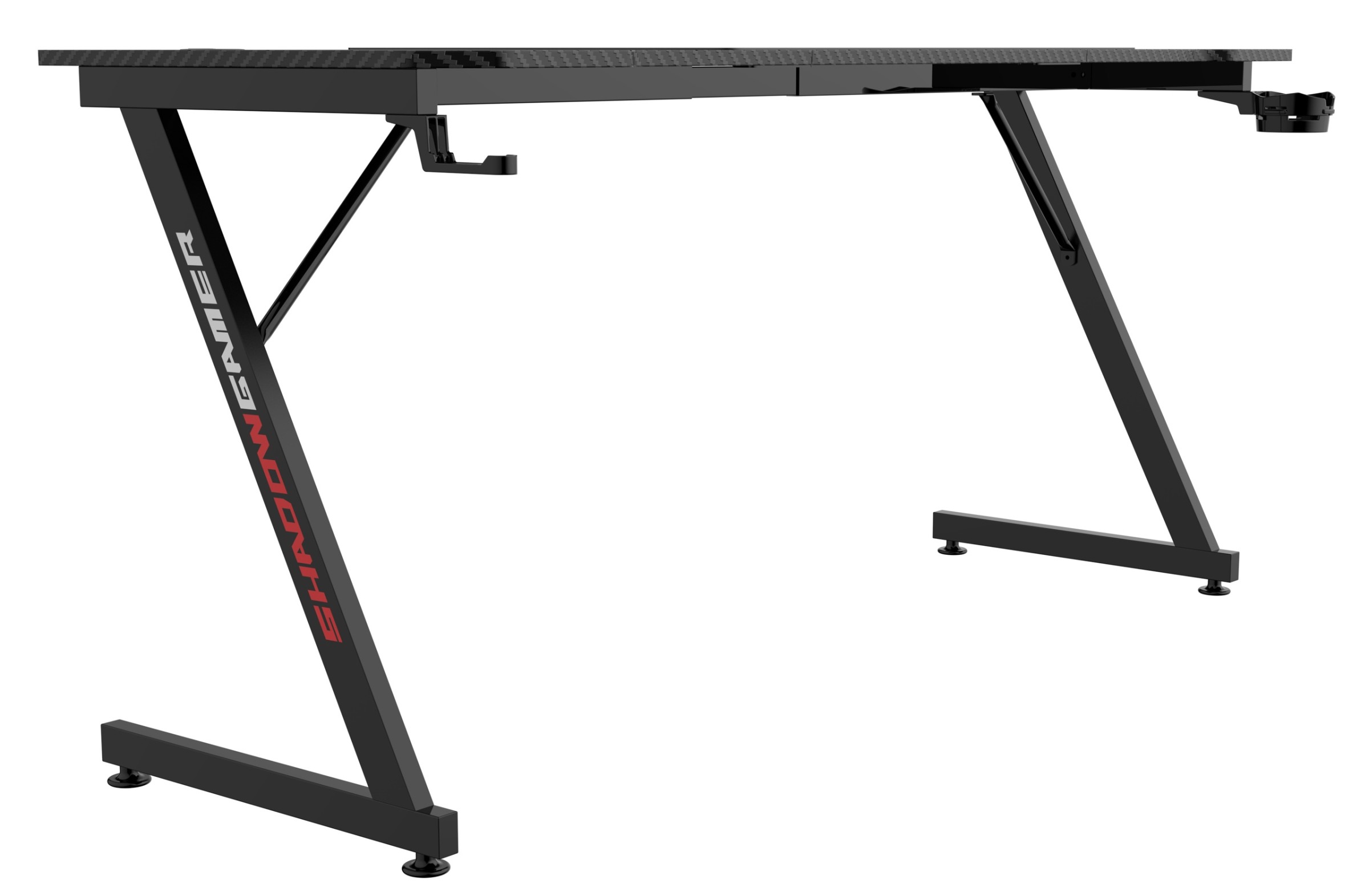 TZB Herní stůl SHADOW GAMER 1.1 160 cm černý