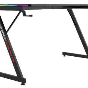 TZB Herní stůl SHADOW GAMER 2.0 140 cm LED RGB černý