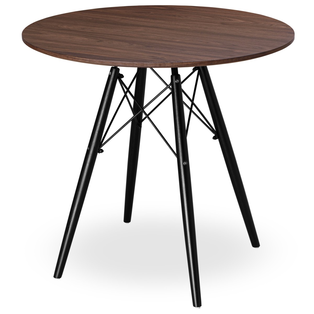 TZB Kulatý jídelní stůl Paris Black 80 cm jasan/černý