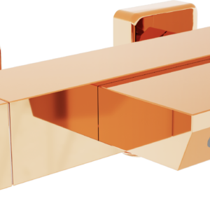 Termostatická vanová baterie MEXEN CUBE rose gold