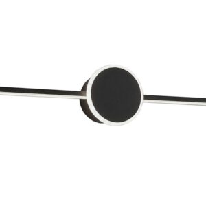 TooLight Koupelnové svítidlo s LED Round BLACK 80CM APP850-1W