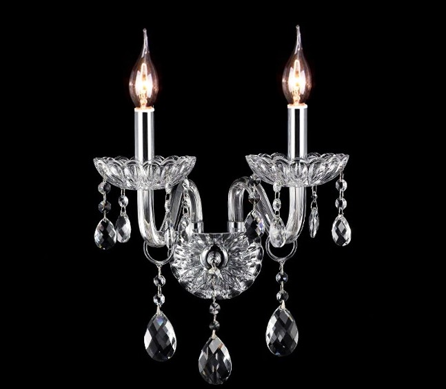 TooLight Křišťálová nástěnná lampa 300757 stříbrná - Obrázek 2