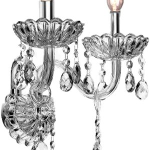 TooLight Křišťálová nástěnná lampa 300757 stříbrná