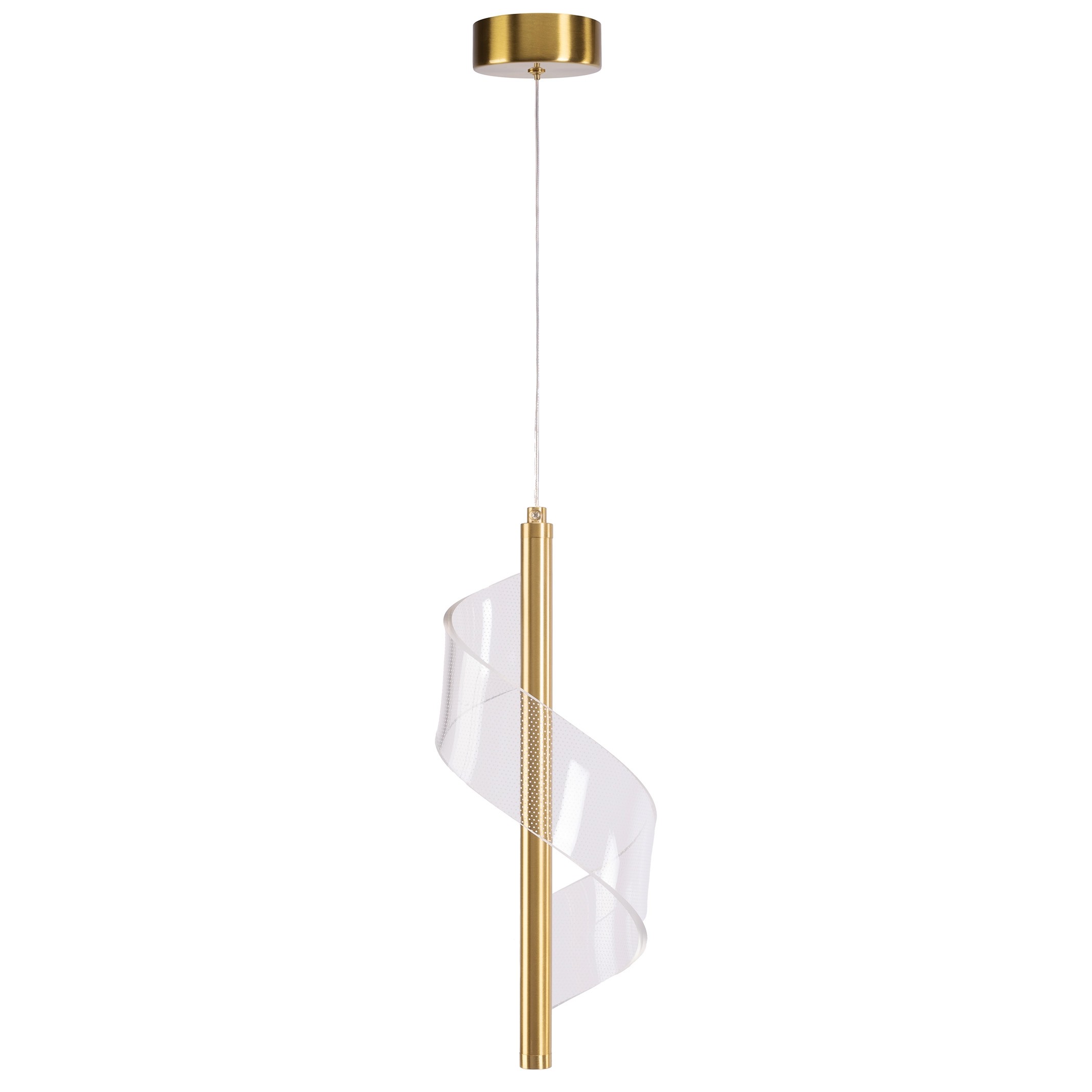 TooLight Závěsný LED lustr APP1550-CP zlatý/neutrální bílá