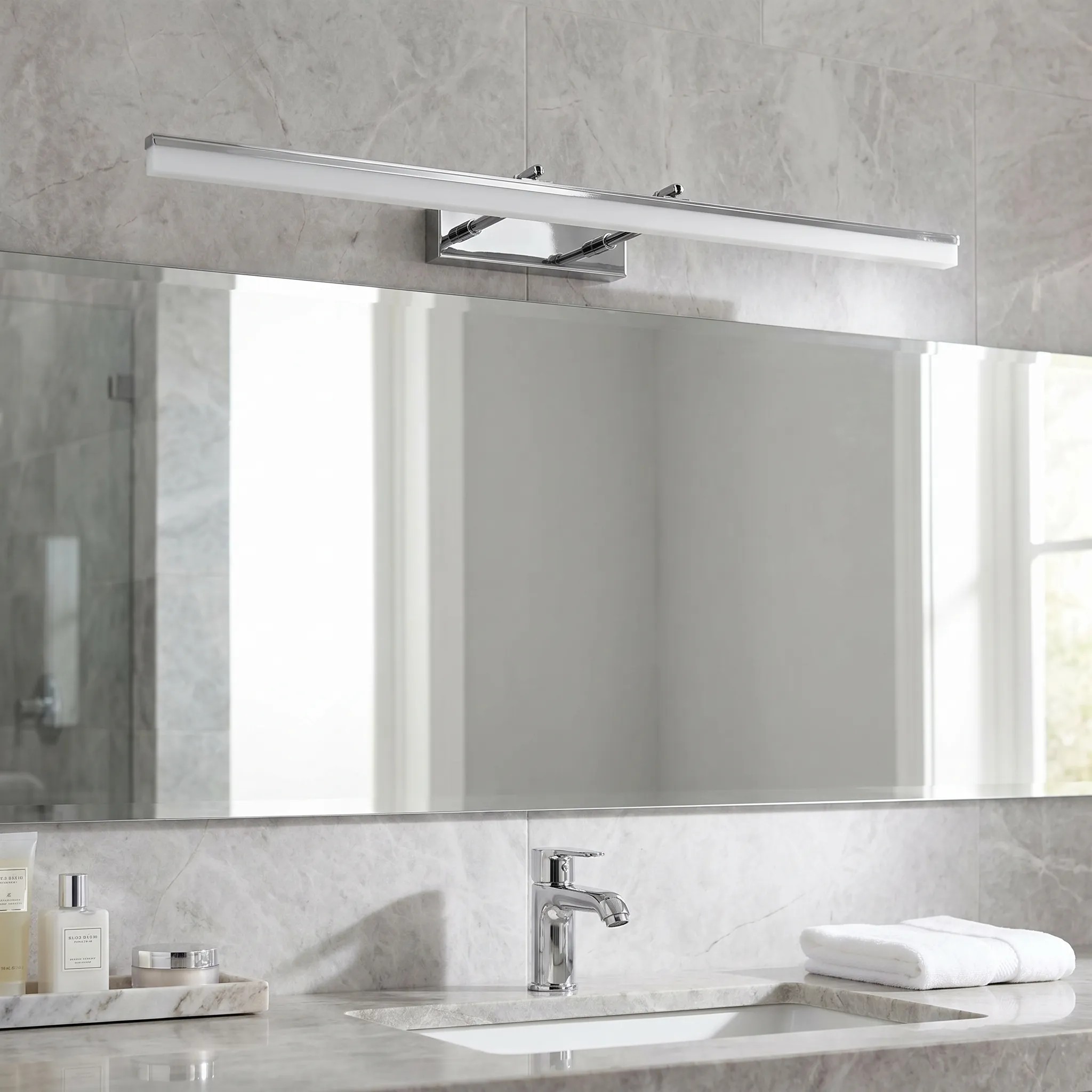 Toolight Koupelnové nástěnné LED osvětlení APP1871-1W 80cm chrom - Obrázek 2