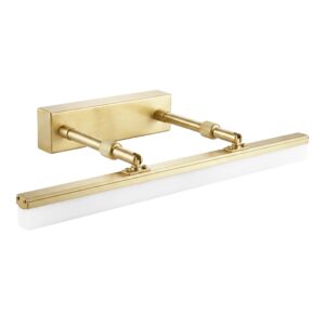 Toolight Koupelnové nástěnné LED osvětlení APP1875-1W 40cm kartáčovaná zlatá