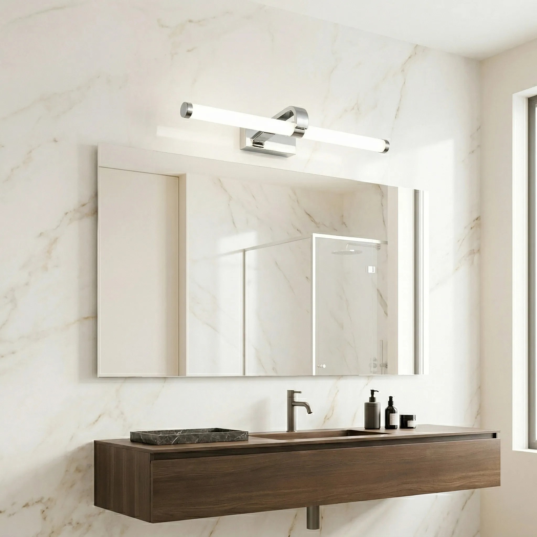 Toolight Koupelnové nástěnné LED osvětlení APP1882-1W 60cm chrom - Obrázek 2