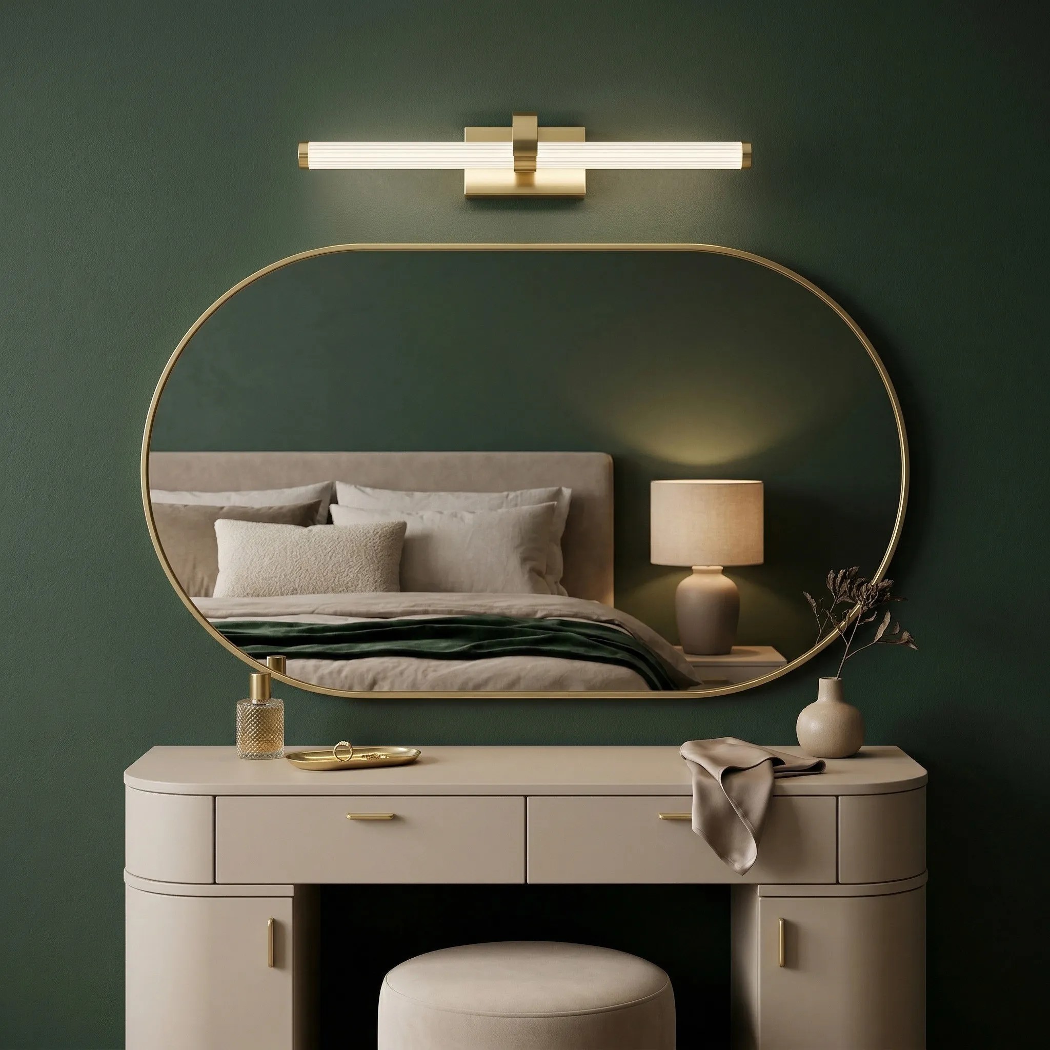 Toolight Koupelnové nástěnné LED osvětlení APP1886-1W 60cm kartáčovaná zlatá - Obrázek 2