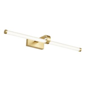 Toolight Koupelnové nástěnné LED osvětlení APP1886-1W 60cm kartáčovaná zlatá