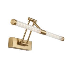 Toolight Koupelnové nástěnné LED osvětlení APP1899-1W 40cm kartáčovaná zlatá