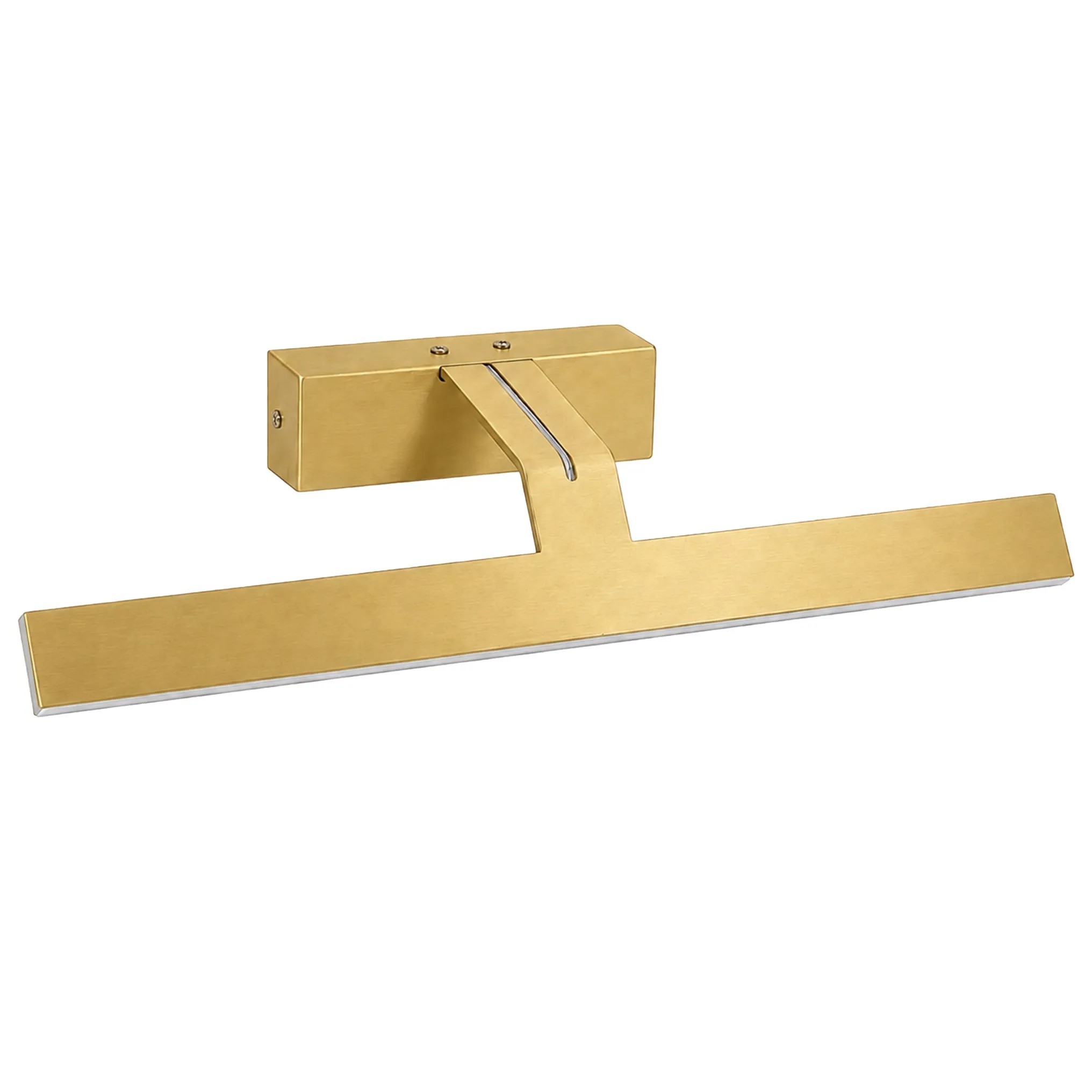 Toolight Koupelnové nástěnné LED osvětlení SWE007-1W 43cm kartáčovaná zlatá