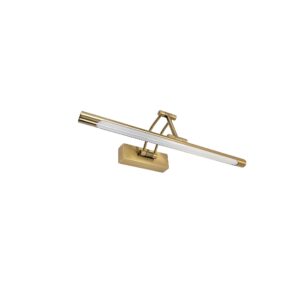 Toolight Koupelnové nástěnné LED osvětlení SWE022-1W 42cm kartáčovaná zlatá