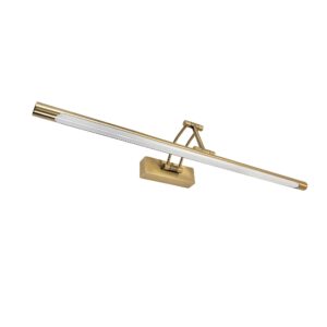 Toolight Koupelnové nástěnné LED osvětlení SWE023-1W 60cm kartáčovaná zlatá