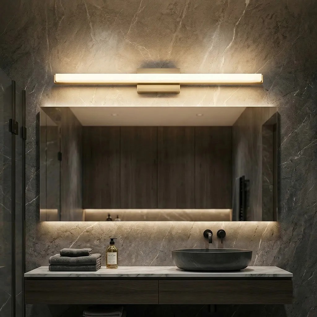 Toolight Nástěnné LED osvětlení 80CM APP1853-1W kartáčovaná zlatá - Obrázek 2