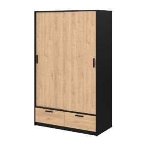 Tvilum Skříň Lincoln 324 černý mat/jackson hickory