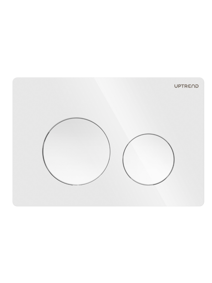 UPTrend Ovládací tlačítko pro WC podomítkové moduly YOSEMITE SHINY WHITE UP003