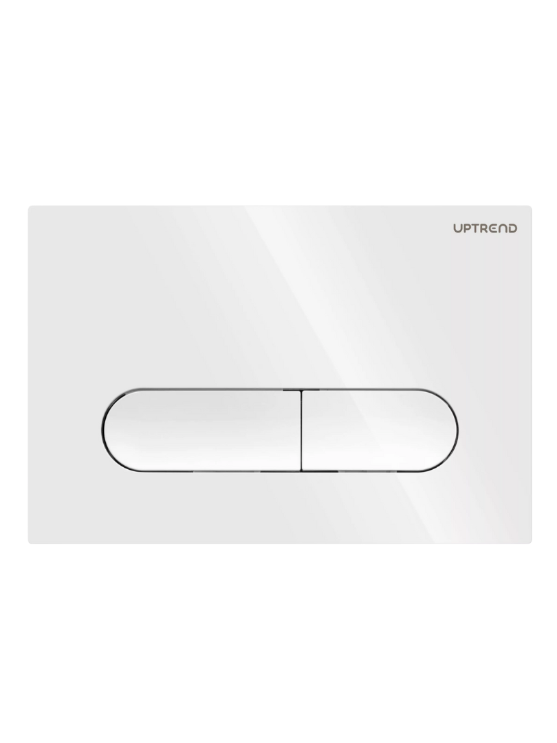 UPTrend Ovládací tlačítko pro WC podomítkové moduly YOSEMITE SHINY WHITE UP004