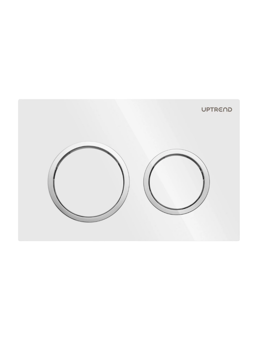 UPTrend Ovládací tlačítko pro WC podomítkové moduly YOSEMITE SHINY WHITE UP006