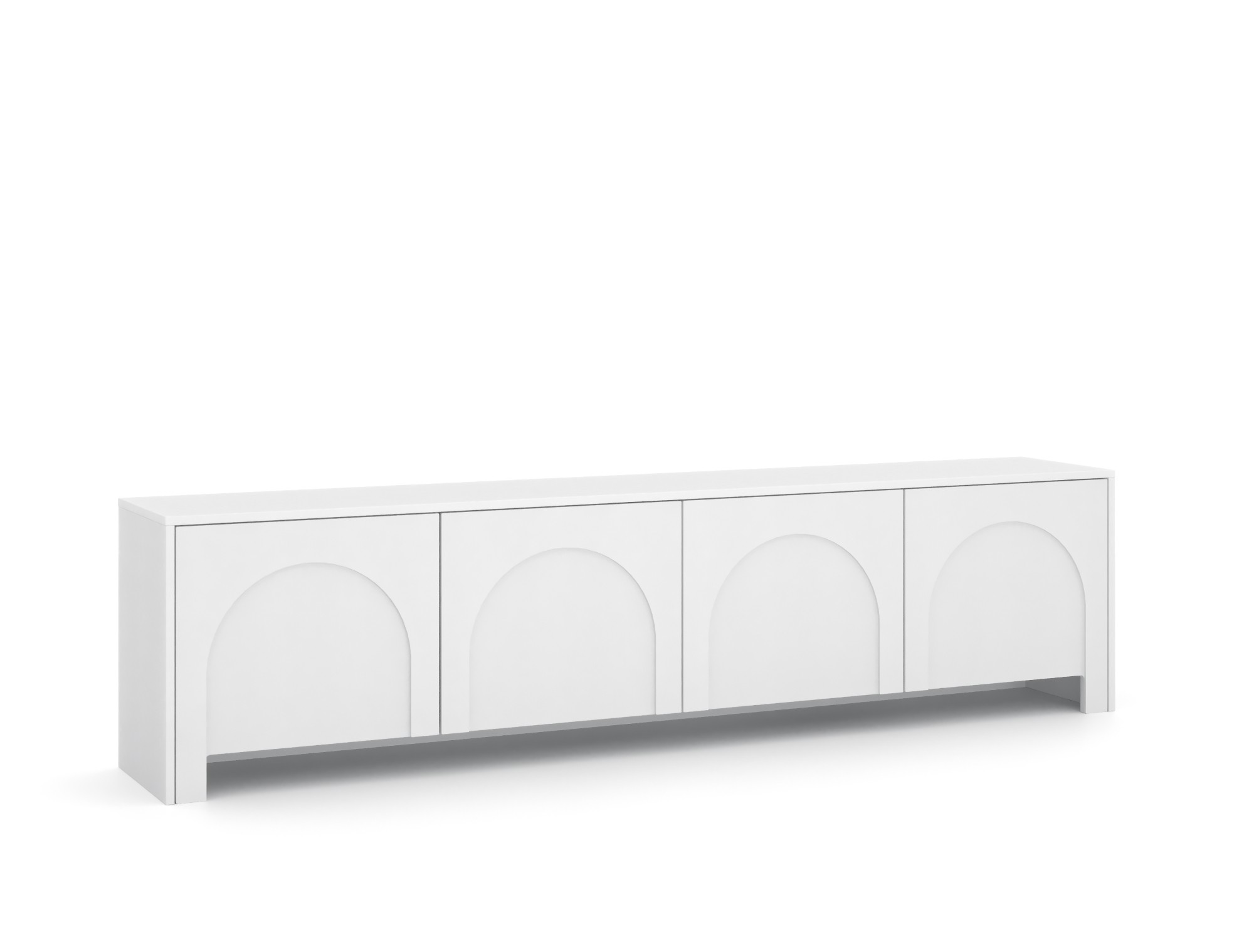 Vivaldi TV stolek Arco 204 cm bílý