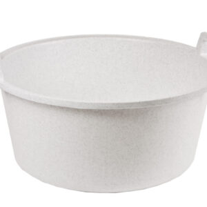 ALFA PLASTIK - Vandlík škopek 56x25cm kulatý 40l granit bílý