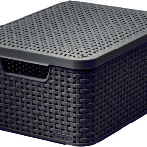 CURVER - Box úložný s víkem STYLE M hnědý