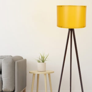 ASIR Stojací lampa 102 žlutá ořech